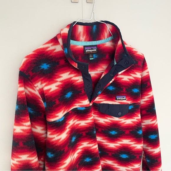 PATAGONIA Women's Lightweight Synchilla Snap-T Fleece Pullover Aztec - Picture 5 of 8